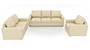 Apollo Sofa Set (Cream, Leatherette Sofa Material, Regular Sofa Size, Soft Cushion Type, Regular Sofa Type, Master Sofa Component, Regular Back Type, Regular Back Height) by Urban Ladder - - 95266