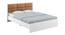 Axel King Bed Without Storage (King Bed Size, Frosty White Finish) by Urban Ladder - - 