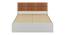 Axel King Bed Without Storage (King Bed Size, Frosty White Finish) by Urban Ladder - - 