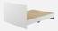 Axel King Bed Without Storage (King Bed Size, Frosty White Finish) by Urban Ladder - - 