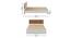 Axel King Bed Without Storage (King Bed Size, Frosty White Finish) by Urban Ladder - Dimension - 952727