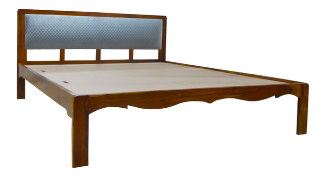 The Alaskan Oasis Non-Storage Bed (Queen Bed Size, PROVINCIAL TEAK Finish) by Urban Ladder - - 