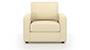 Apollo Sofa Set (Cream, Leatherette Sofa Material, Regular Sofa Size, Soft Cushion Type, Regular Sofa Type, Individual 1 Seater Sofa Component, Regular Back Type, Regular Back Height) by Urban Ladder - - 95274