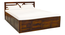 Dreamweaver Non Storage Bed (Queen Bed Size, Box Storage Type, PROVINCIAL TEAK Finish) by Urban Ladder - - 