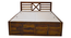 Dreamweaver Non Storage Bed (Queen Bed Size, Box Storage Type, PROVINCIAL TEAK Finish) by Urban Ladder - - 