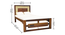Blissful Slumber Bed Non Storage Bed (Single Bed Size, PROVINCIAL TEAK Finish) by Urban Ladder - - 