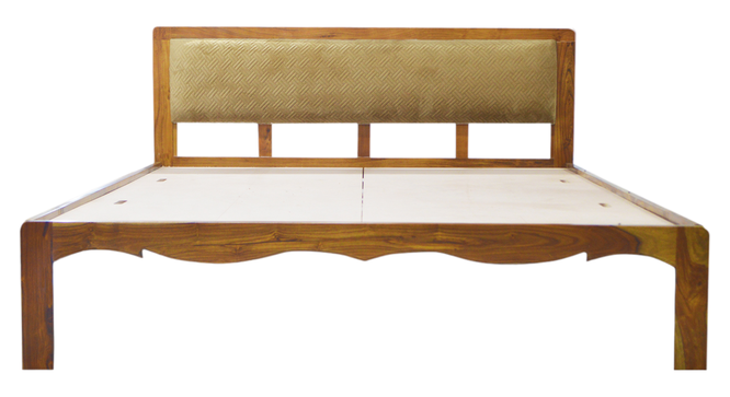 The Alaskan Non Storage Bed (Queen Bed Size, PROVINCIAL TEAK Finish) by Urban Ladder - - 