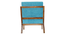 Solitude Accent Chair ( Blue Texture) (Blue) by Urban Ladder - - 