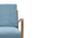 Solitude Accent Chair ( Blue Texture) (Light Blue) by Urban Ladder - - 