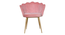 Palatial Elegance Chair (Pink, Golden Finish) by Urban Ladder - - 
