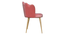 Palatial Elegance Chair (Pink, Golden Finish) by Urban Ladder - - 