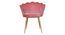 Palatial Elegance Chair (Pink, Golden Finish) by Urban Ladder - - 