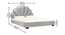 Plush Retreat Non Storage Bed (Queen Bed Size, PROVINCIAL TEAK Finish) by Urban Ladder - - 