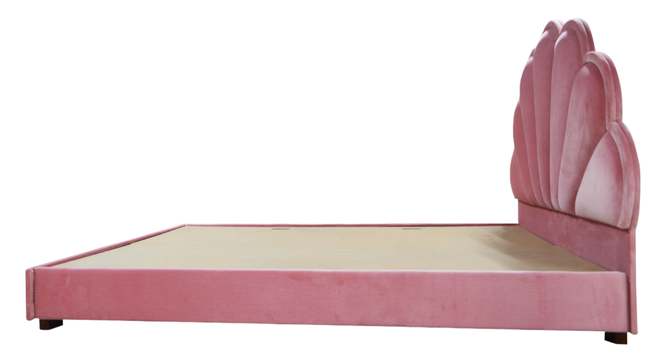 Silk Haven Bed Non Storage Bed (Queen Bed Size, PROVINCIAL TEAK Finish) by Urban Ladder - - 