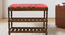 Amber Solid Wood Shoe Rack In Provincial Teak Finish in Red Floral Print (PROVINCIAL TEAK Finish) by Urban Ladder - - 