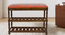 Amber Solid Wood Shoe Rack In Provincial Teak Finish  (Multicolor Aztec Suede Velvet Fabric ) (PROVINCIAL TEAK Finish) by Urban Ladder - - 952907