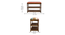Amber Solid Wood Shoe Rack In Provincial Teak Finish  (Multicolor Aztec Suede Velvet Fabric ) (PROVINCIAL TEAK Finish) by Urban Ladder - - 952911