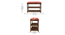 Amber Solid Wood Shoe Rack In Provincial Teak Finish in Red Floral Print (PROVINCIAL TEAK Finish) by Urban Ladder - - 