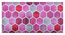 Amber Solid Wood Shoe Rack In Provincial Teak Finish  (Pink Quatrefoil Suede Velvet Fabric ) (PROVINCIAL TEAK Finish) by Urban Ladder - - 