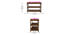 Amber Solid Wood Shoe Rack In Provincial Teak Finish  (Pink Quatrefoil Suede Velvet Fabric ) (PROVINCIAL TEAK Finish) by Urban Ladder - - 