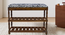 Amber Solid Wood Shoe Rack In Provincial Teak Finish in Black and White Animal Print (PROVINCIAL TEAK Finish) by Urban Ladder - - 