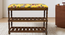 Amber Solid Wood Shoe Rack In Provincial Teak Finish in Yellow Floral Print (PROVINCIAL TEAK Finish) by Urban Ladder - - 