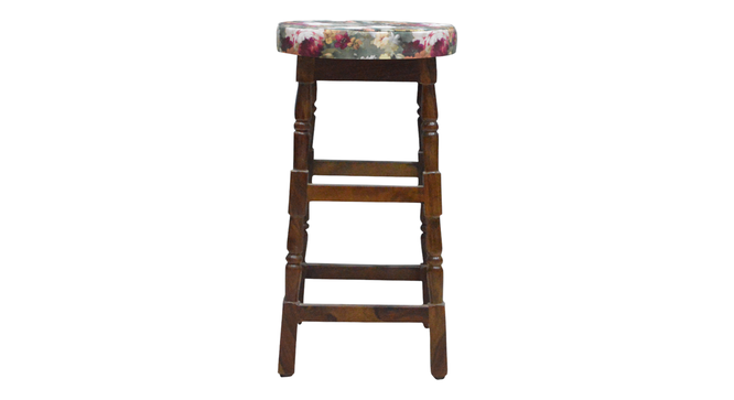 Bistro Boost Stool (Green Flower ) (Multi) by Urban Ladder - - 
