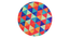 Bistro Boost Stool (Pink Blue Tringle ) (Multi) by Urban Ladder - - 