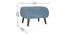 Chic Nest Stool(Light Blue texture) (Blue) by Urban Ladder - - 
