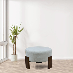 Ottomans In Chennai Design Vista Stool (White Texture ) (Grey)