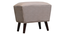 Classic Plush Puff (Brown & Gray) (Multi) by Urban Ladder - - 