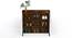 Brooklyn Engineered Wood Shoe Cabinet with Brown Maple & White finish (Brown Maple & White Finish) by Urban Ladder - - 953168