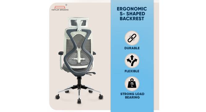 Marvel Pro Study Chair (White) by Urban Ladder - Design 1 - 