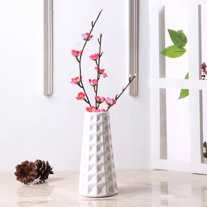 Home Decor In Puducherry Design White Ceramic  Vase