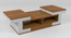 Puzzle Center Table (Brown Finish) by Urban Ladder - - 953409