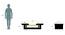 Puzzle Perch Center Table (Brown Finish) by Urban Ladder - Dimension - 953411