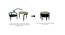 Anywhere Table and Chair (Black Finish) by Urban Ladder - - 953426