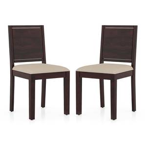 Oribi Solid Wood Dining Chair set of 2 in Mahogany Finish-image-41
