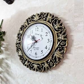 Wall Clocks Design Brown Engineered Wood Wall Clock