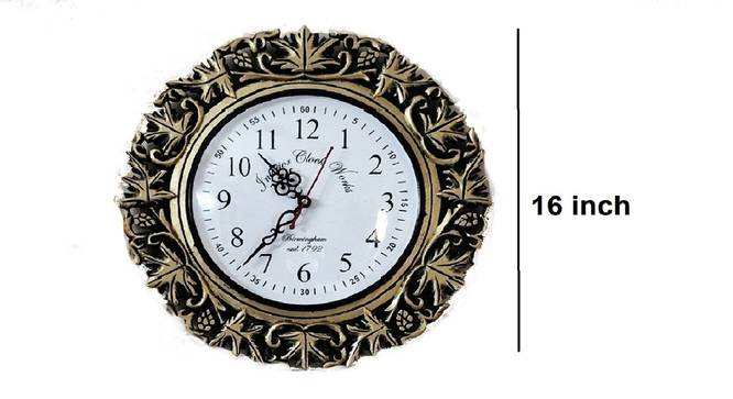 kivaha Wall clock (Brown) by Urban Ladder - Design 1 - 953543