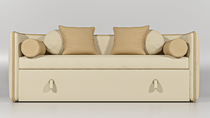 Luxe Fabric Sofa with Storage