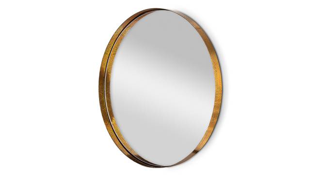 Brass Etching Stainless Wall Mirror (Brown) by Urban Ladder - - 