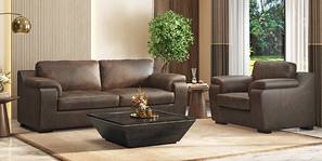 Trissino Luxury Italian Leather Sofa (French Roast Italian Leather)