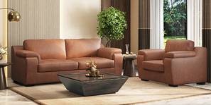 Trissino Luxury Italian Leather Sofa (Cognac Italian Leather)
