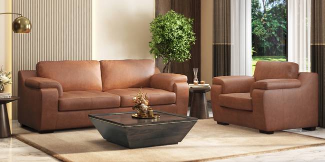 Trissino Luxury Italian Leather Sofa (Cognac Italian Leather) (1-seater Custom Set - Sofas, None Standard Set - Sofas, Regular Sofa Size, Regular Sofa Type, Leather Sofa Material, Cognac Italian Leather)