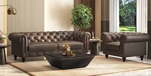Winchester Luxury Italian Leather Sofa (French Roast Italian Leather)