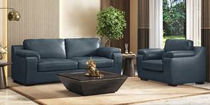 Trissino Luxury Italian Leather Sofa (Aegean Sea Italian Leather)