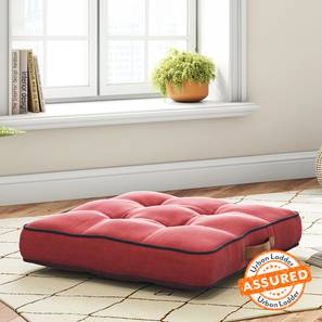 Filled Cushions In Bangalore Design Cathy Floor Cushion in Rhubarb Red (Rhubarb Red, 20 x 20 inch Size)