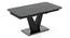 Caribu Extendable Glass Top Dining Table in Black Marble High Gloss Finish (6 to 8 Seater, Black High Gloss Finish) by Urban Ladder - - 954149