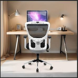 Zeus Study Chair in Black & White Colour-image-29